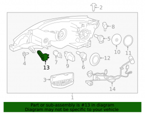 Headlight mount left Nissan Sentra 16-19 rest