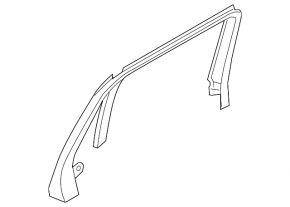 Volvo XC90 25-26 Type 2 Inner Rear Right Door Trim, Black