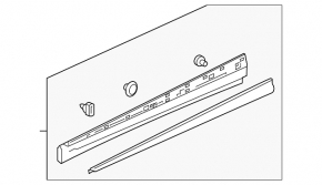 Door trim lower front right Chevrolet Bolt 17-21