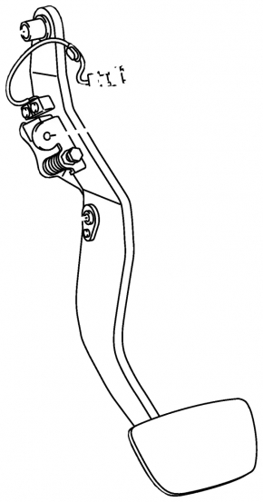 Brake pedal Toyota Highlander 14- complete
