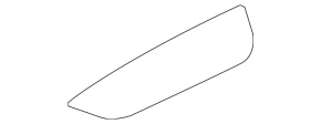 Black center panel trim for the Audi Q7 speakers (16-19)