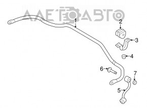 Rear right stabilizer link for Nissan Rogue 2015
