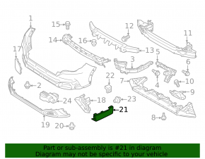 Subaru Forester 2025-2026 lower right front bumper trim, scratches