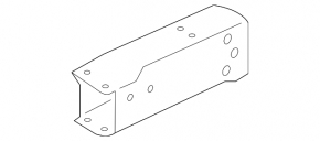 Front bumper reinforcement fang left Infiniti QX30 17-
