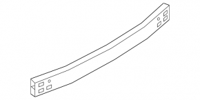 Mitsubishi Outlander 14-17 Rear Bumper Reinforcement