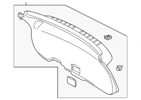 Lower Trunk Door Trim Mitsubishi Eclipse Cross 18-20