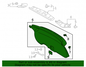 Lower Trunk Door Trim Mitsubishi Eclipse Cross 18-20