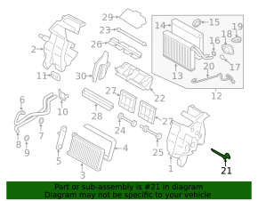 Air temperature sensor in the heater Subaru Forester 19- SK