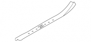Door sill trim front right Nissan 350z