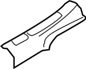 Infiniti QX50 19-25 rear right door sill plate, black