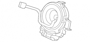 Honda Civic 11-15 2.4L Steering Wheel Cable, Without DX