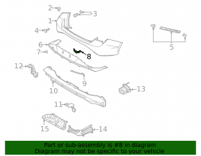 Rear bumper lip plug Hyundai Elantra 21-23 N Line