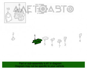 SRS airbag module airbag computer Lexus RX350 RX450h 16-19