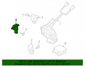Left door airbag sensor for Kia Sorento 10-15