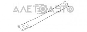 Front right underhood trim Porsche Panamera 14-16