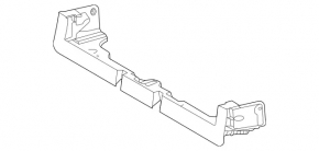 Front trunk floor bracket for Mercedes H247 GLA 20-26, black