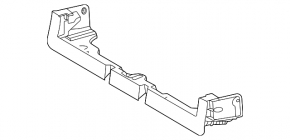 Front trunk floor bracket for Mercedes H247 GLA 20-26, black