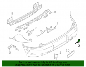 Ford Bronco Sport 21-25 Rear Bumper Tow Hook Cap