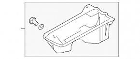 Oil pan BMW 5 F10 09-17