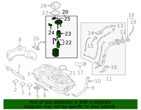 Fuel pump petrol pump Kia Niro 17-22 HEV, PHEV