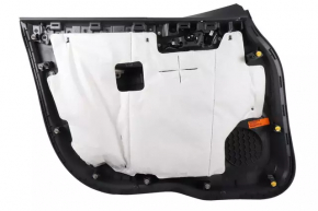 Door trim panel, front right, Chevrolet Bolt 17 - dark gray, rubber armrest, white plastic insert, no lock button, scratches