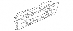Climate control Audi A6 C7 12-15 for 4 zones with seat heating and ventilation