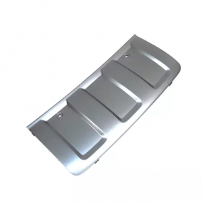 Lower rear bumper cap cover for Audi Q7 4L 10-15, grey, for towbar