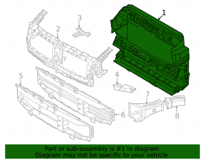Radiator deflector BMW 4 G22 G26 21-25 B46 B48