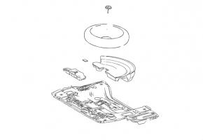 Spare Wheel Mount Toyota Venza 21-
