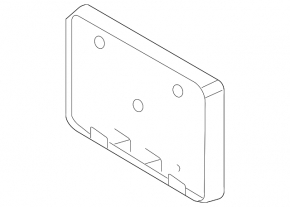 Frame for number plate front Toyota Camry v40 10-11