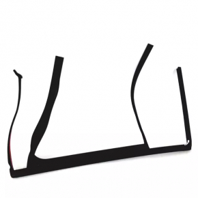 Upper rear left door molding for VW Tiguan 09-18, matte, with glass seal
