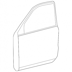 Bare front right door for Toyota Land Cruiser 2016-2021