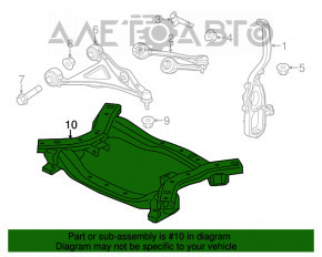 Front subframe Chrysler 300 11-14 AWD