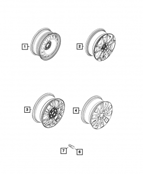 Wheel disk R18 Fiat 500X 16-16
