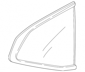 Rear right blind glass window Honda CRV 17-22