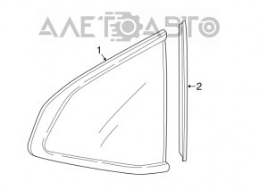 Rear right blind glass window Honda CRV 17-22