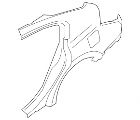 Rear right wing for Nissan Altima 2012 sedan