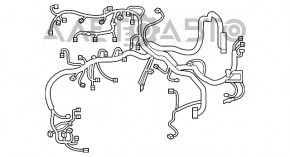 Underhood wiring with fuse box Lexus RX350 RX450h 16-22