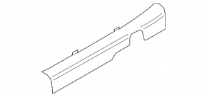 Door sill trim front left Hyundai Elantra 21-23 black