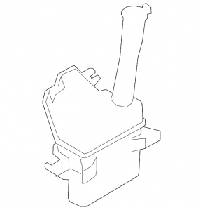 Washer reservoir Hyundai Sonata 15-19 without sensor and cover
