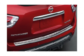 Rear bumper trim Nissan Pathfinder 13-16 chrome