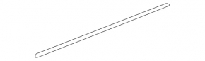 Door molding central rear left Mercedes E-class W212 14-16 chrome