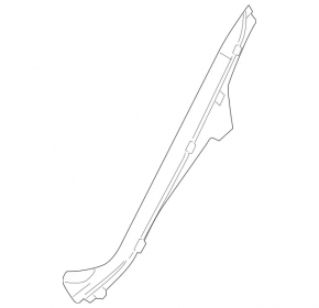 Rear pillar trim lower left Mercedes GLC 16-22 beige