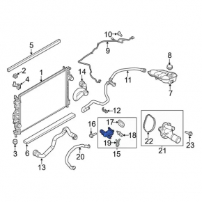 Cooling system flange Ford Escape MK3 13-16 2.0T