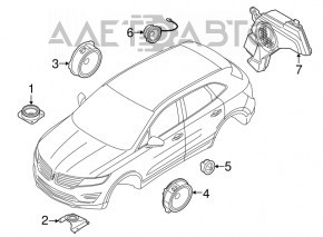 Speaker door front left Lincoln MKC 15-