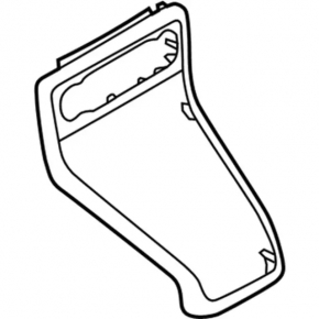 Ford Ecosport 18-22 center console trim, matte orange