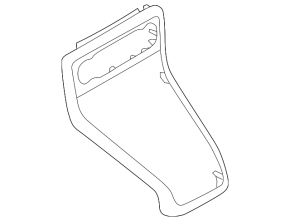 Ford Ecosport 18-22 center console trim, matte orange