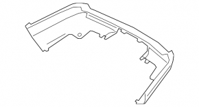 Bare rear bumper for Land Rover Range Rover 2013-2017 (pre-restored)