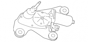 Windscreen wiper linkage with motor rear Jaguar F-Pace X761 17-