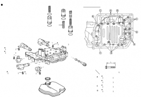Valve body automatic transmission Lexus RX300 98-03 U140E FWD